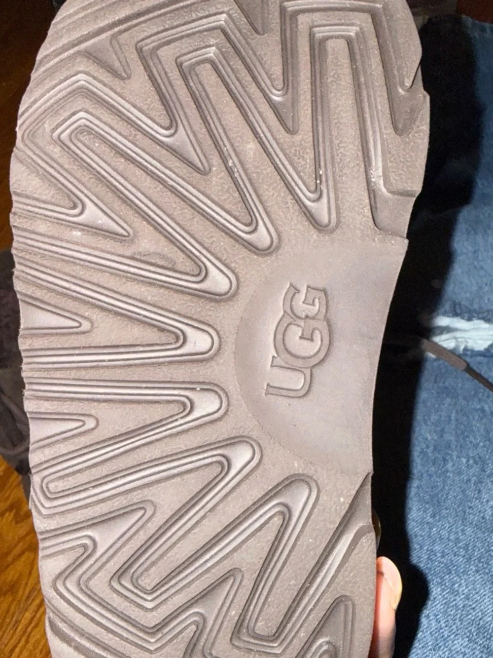 UGG Kids Chocolate Brown Suede Lace-Up Bootie